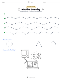 Machine Learning afdrukbare werkblad voorbeeld