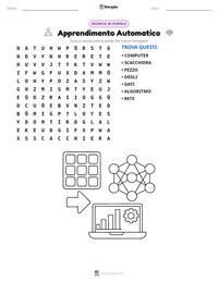Anteprima della scheda stampabile di Apprendimento Automatico