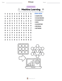 Machine Learning afdrukbare werkblad voorbeeld