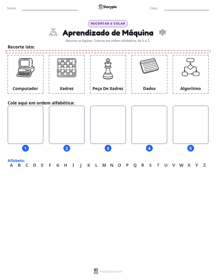 Recortar & Colar Alfabeto