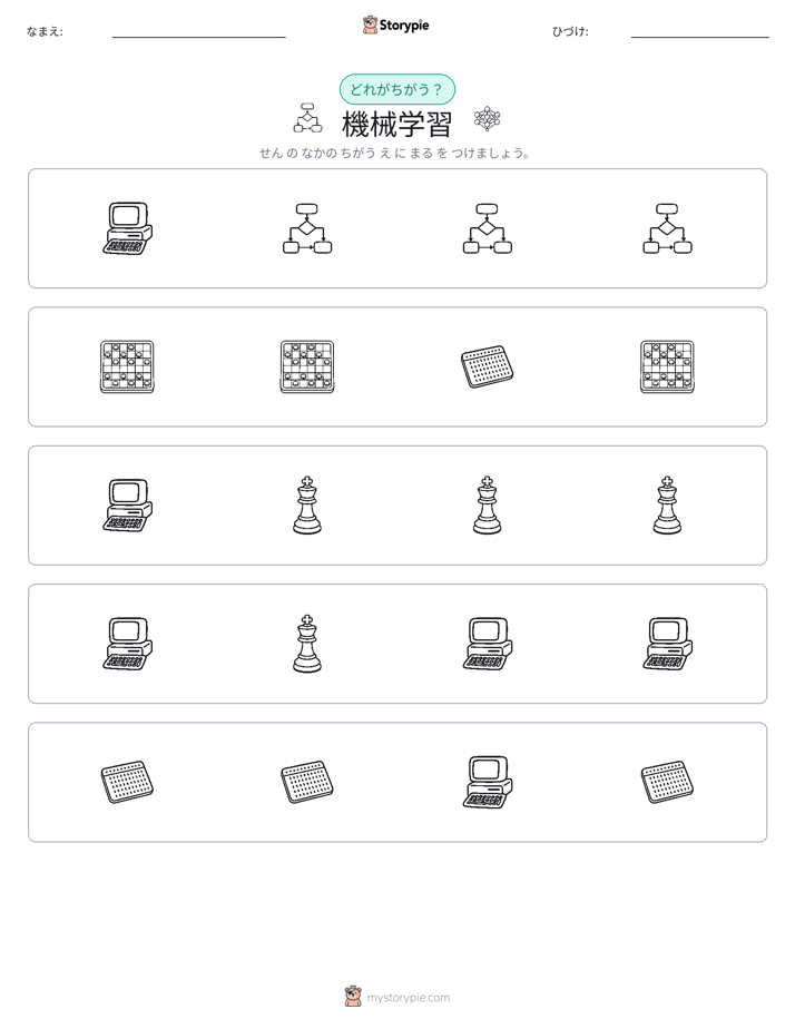 異なるものを見つけよう