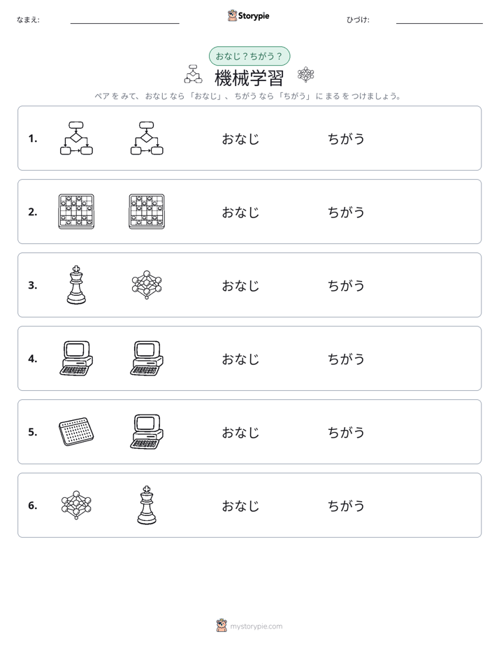 同じか違うか