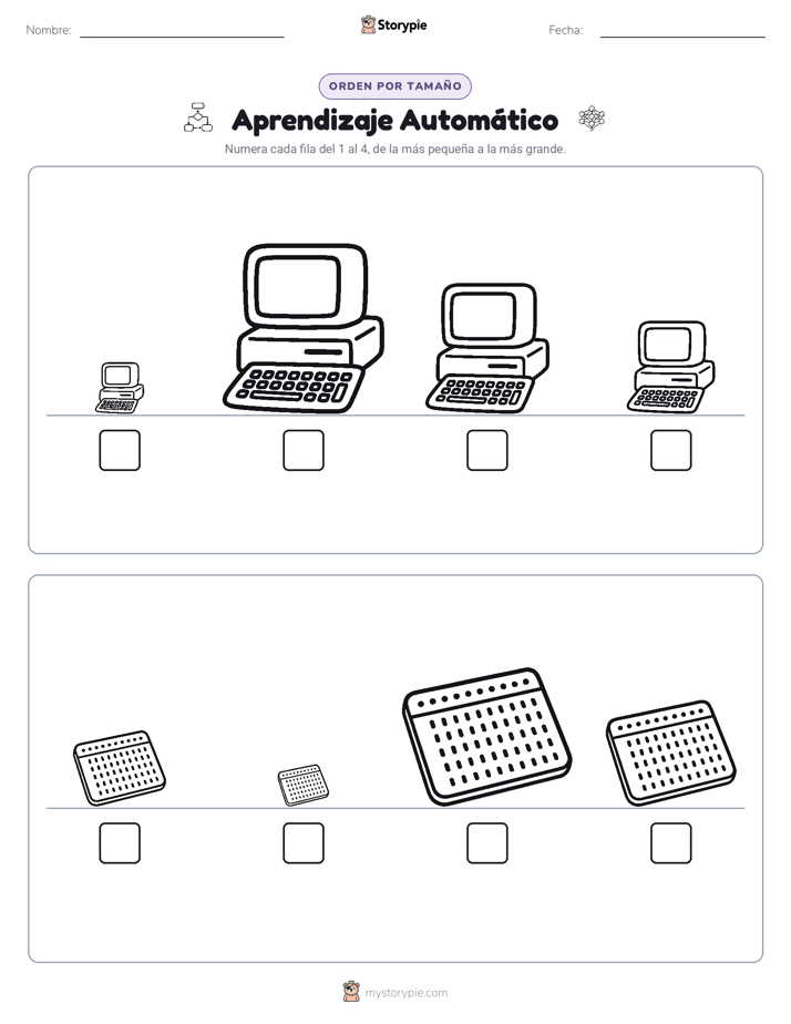 Orden de Tamaños