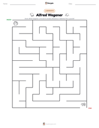 Anteprima della scheda stampabile di Alfred Wegener