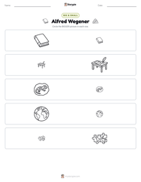 Alfred Wegener printable worksheet preview