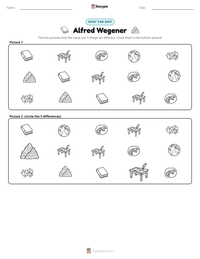 Alfred Wegener printable worksheet preview