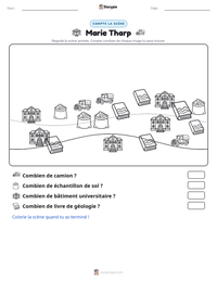 Aperçu de la feuille de travail imprimable Marie Tharp
