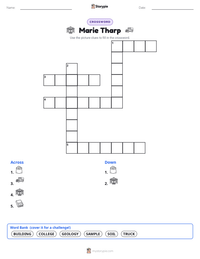 Marie Tharp printable worksheet preview