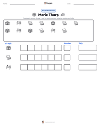Marie Tharp printable worksheet preview