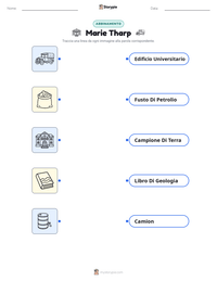 Anteprima della scheda stampabile di Marie Tharp