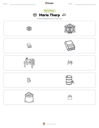 Marie Tharp printable worksheet preview