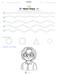 Aperçu de la feuille de travail imprimable Marie Tharp