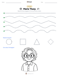 Anteprima della scheda stampabile di Marie Tharp