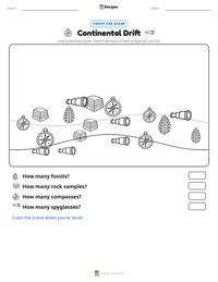 Continental Drift printable worksheet preview