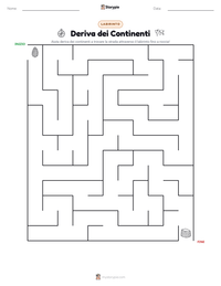 Anteprima della scheda stampabile di Deriva dei Continenti