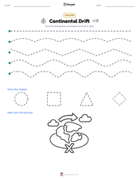 Continental Drift printable worksheet preview