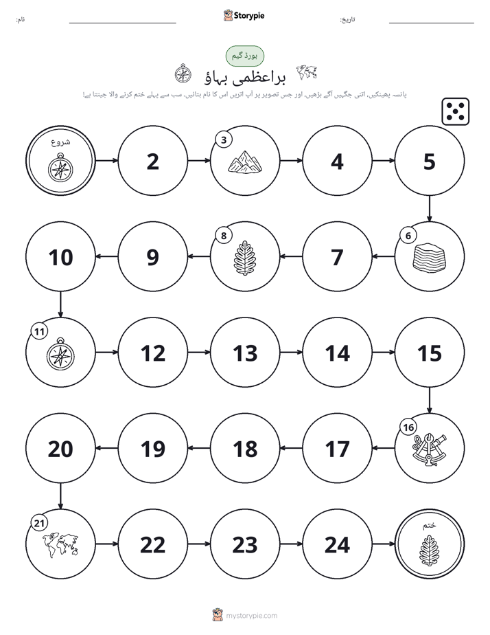رول اور منتقل کریں کھیل
