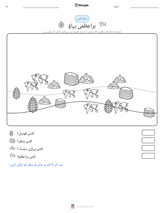 گنتی کا منظر