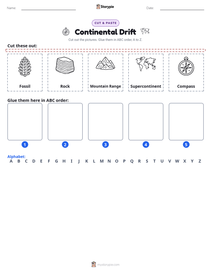 Cut & Paste Alphabet