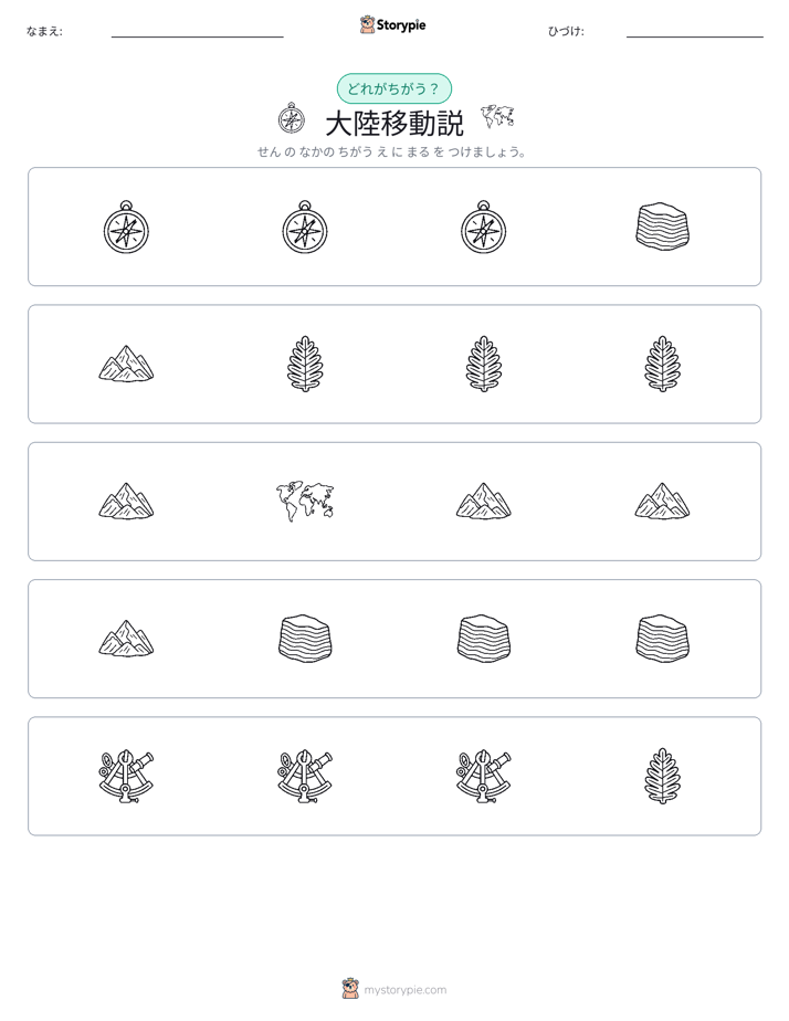 異なるものを見つけよう