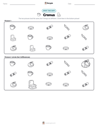 Cronus printable worksheet preview