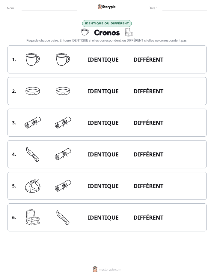 Identique ou Différent