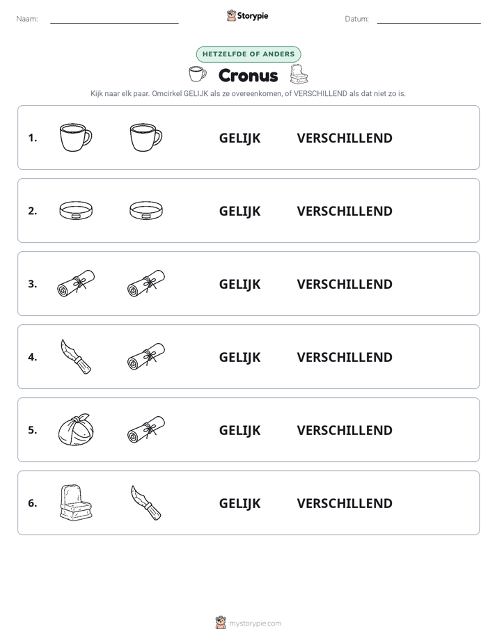 Zelfde of Verschillend