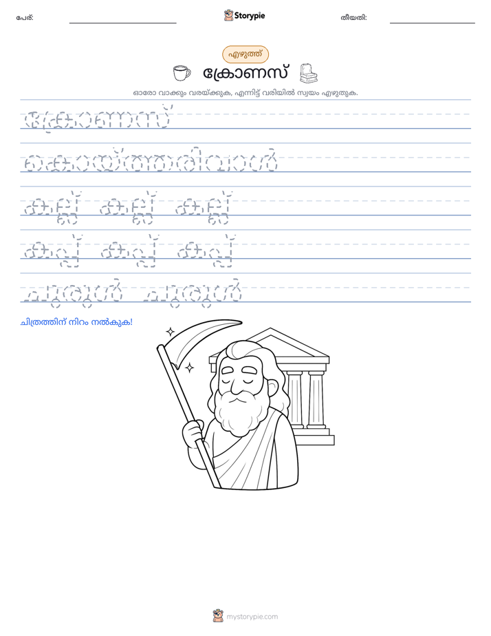 എഴുത്ത് പരിശീലനം