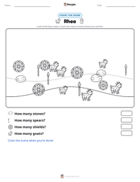 Rhea printable worksheet preview