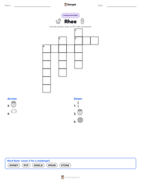 Rhea printable worksheet preview
