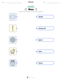 Rhea printable worksheet preview