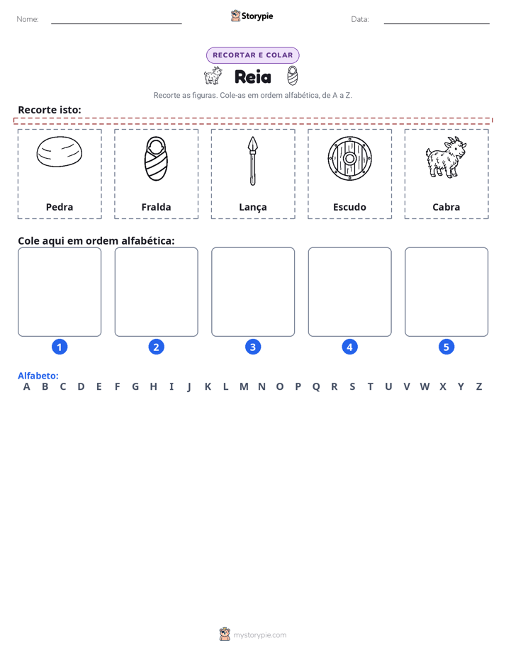 Recortar & Colar Alfabeto