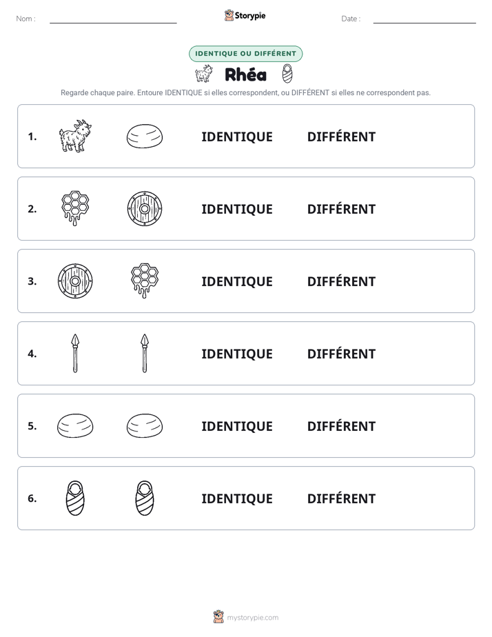 Identique ou Différent
