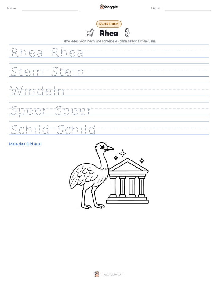 Schreibübung