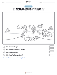 Mittelatlantischer Rücken druckbare Arbeitsblatt Vorschau