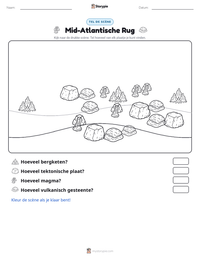 Mid-Atlantische Rug afdrukbare werkblad voorbeeld