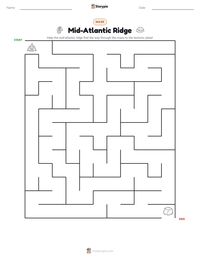 Mid-Atlantic Ridge printable worksheet preview