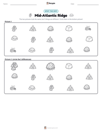 Mid-Atlantic Ridge printable worksheet preview