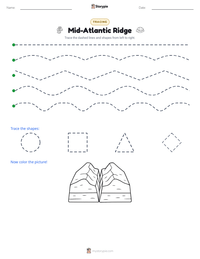 Mid-Atlantic Ridge printable worksheet preview
