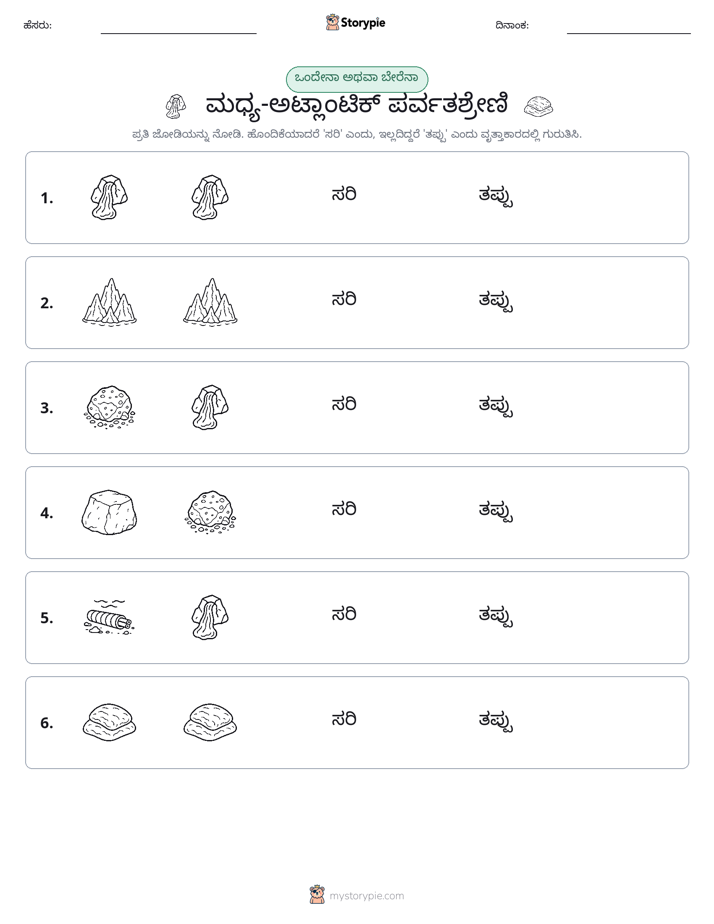 ಒಂದೇ ಅಥವಾ ವಿಭಿನ್ನ