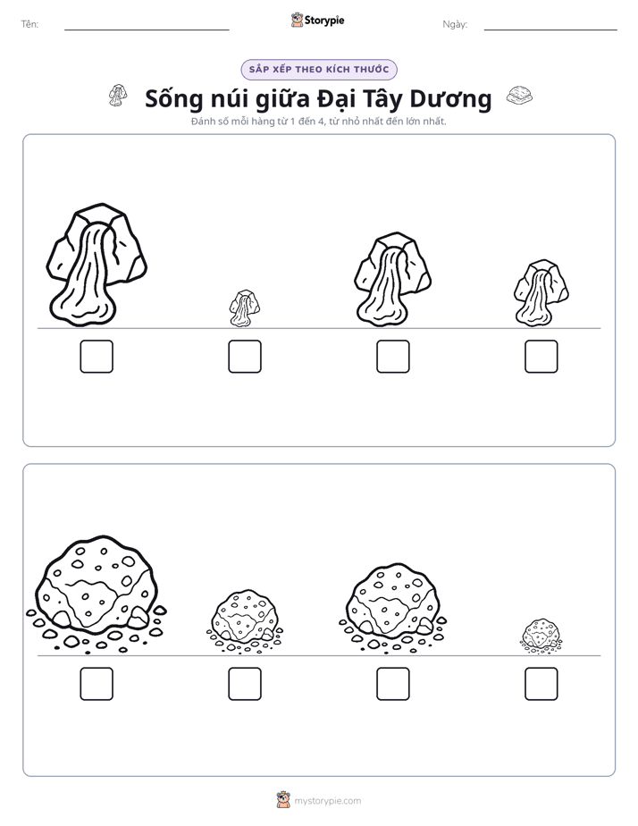 Thứ Tự Kích Thước