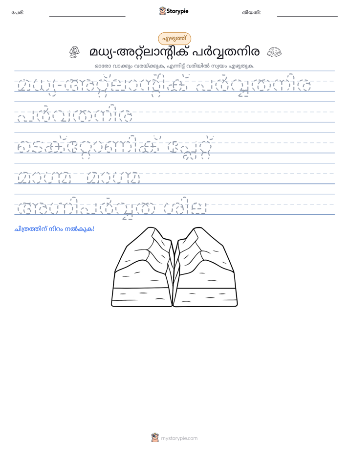 എഴുത്ത് പരിശീലനം