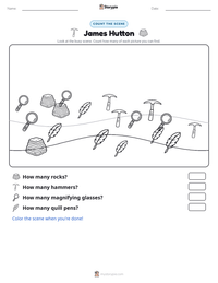 James Hutton printable worksheet preview