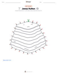 James Hutton printable worksheet preview