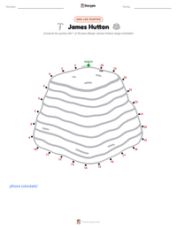 Vista previa de la hoja de trabajo imprimible de James Hutton