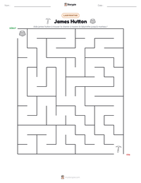 Aperçu de la feuille de travail imprimable James Hutton