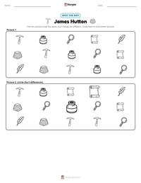 James Hutton printable worksheet preview