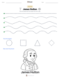 James Hutton printable worksheet preview