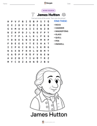 James Hutton printable worksheet preview