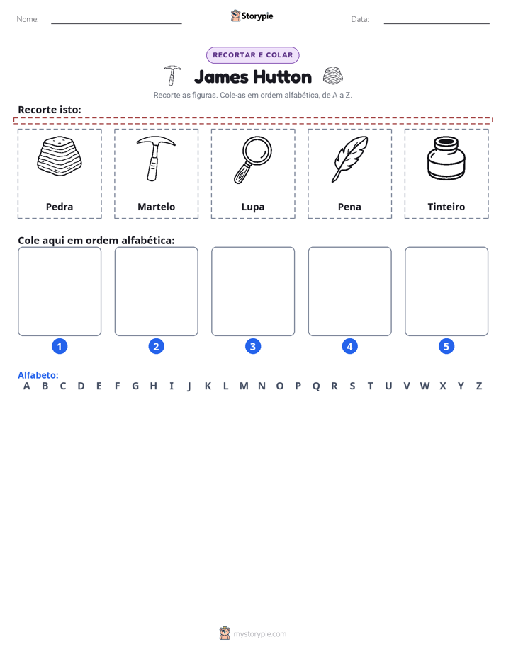 Recortar & Colar Alfabeto